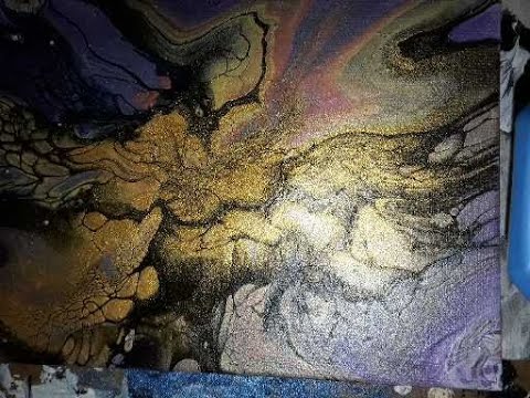 78 My first bloom session since taking the sheleeart class #fluidart #acrylicpouring #art