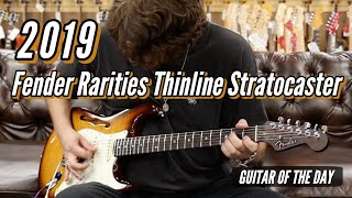 Video thumbnail for Fender 2019 Rarities Thinline Stratocaster | Guitar of the Day by Normans Rare Guitars