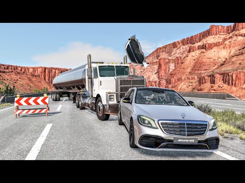 Truck Pileups Crashes 8/10/2021 - BeamNG.Drive