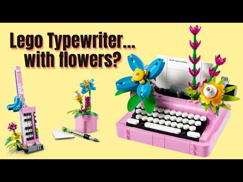 Lego News: Typewriter with Flowers