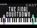 Europe - The Final Countdown | EASY Piano Tutorial