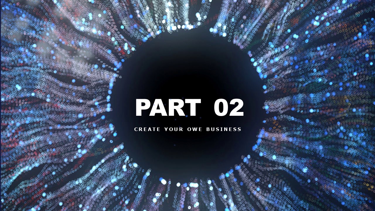 Blue bigdata analysis PowerPoint