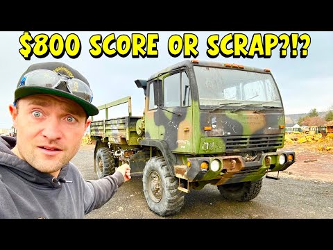 Buying and fixing THE CHEAPEST LMTV military truck FROM THE GOVERNMENT AUCTION!!!