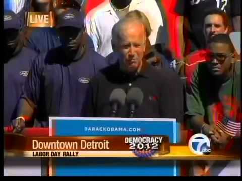 Vice President Joe Biden speaks at Detroit Labor Day party