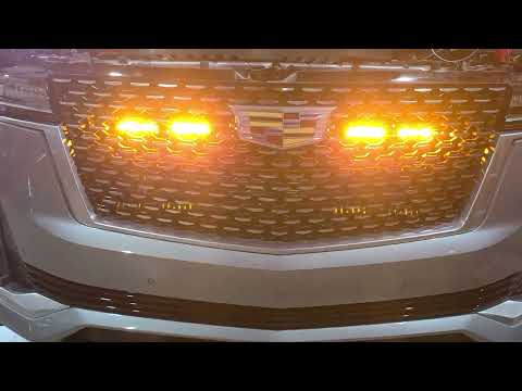 2024 Cadillac Escalade Road Side Feniex Police Lights by EFS Houston Emergency Fleet Service