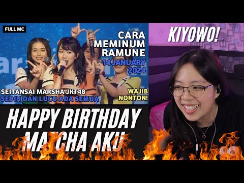 REACTION FULL MC CARA MEMINUM RAMUNE (RAMUNE NO NOMIKATA) STS MARSHA JKT48 14-01-24 ! #jkt48 #marsha