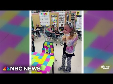 Students Cover Classmate’s Desk and Chair With Sticky Note Encouragement