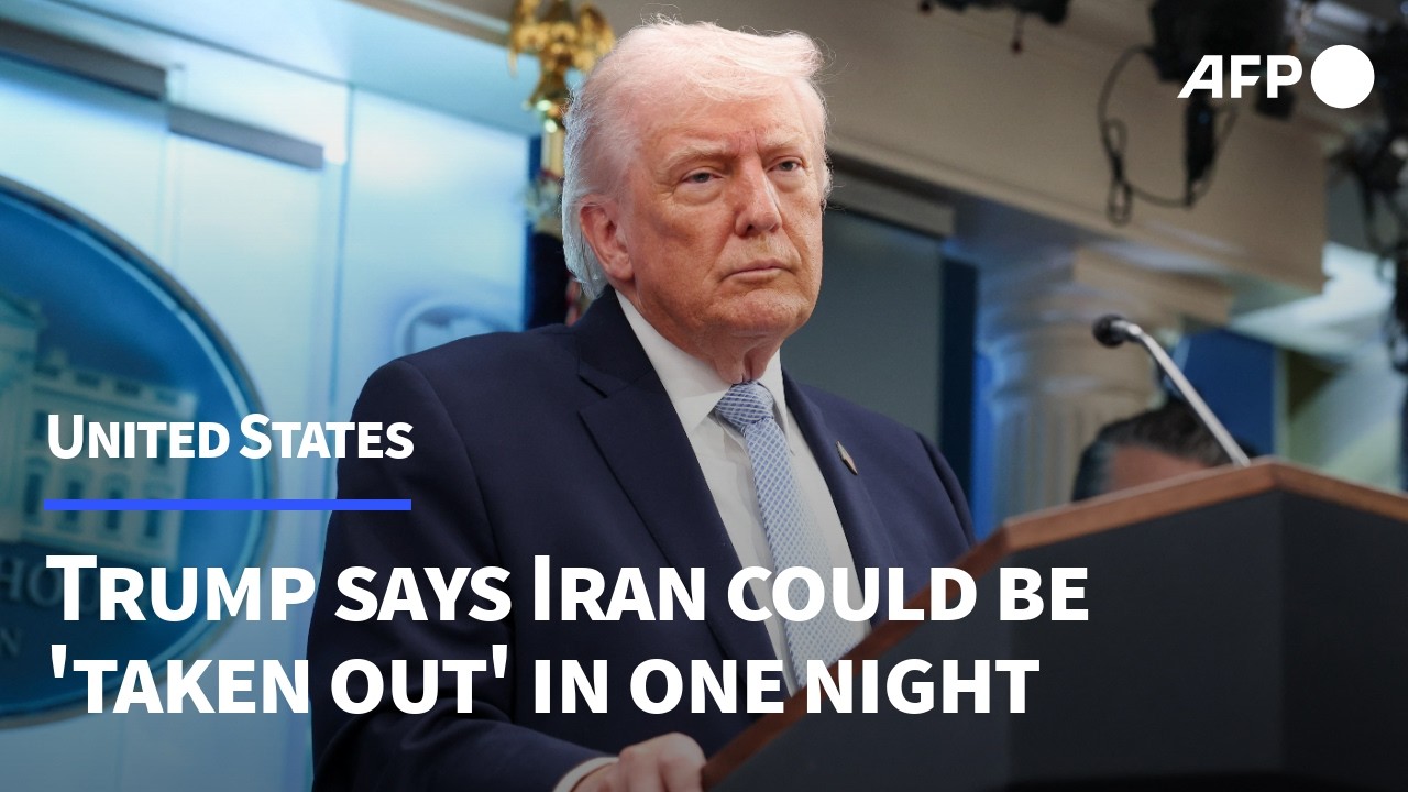 Video | Trump says 'entire' Iran could be 'taken out' Tuesday | AFP