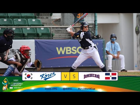 Highlights: 🇰🇷 Korea vs. Dominican Republic 🇩🇴 WBSC U-12 Baseball World Cup