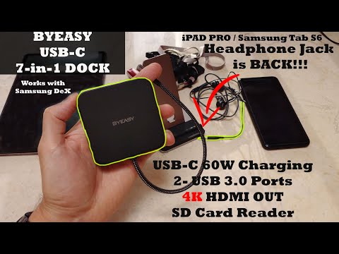 ByEasy USB-C Dock for iPad Pro Samsung Tab S6 with DeX Support and more!