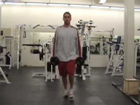 Dumbbell Crossover Lunge