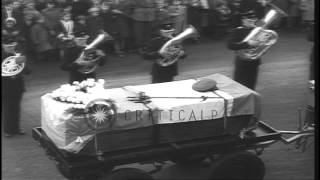 Civilians in Ireland mourn the death of nine Irish soldiers during Congo ambush. HD Stock Footage