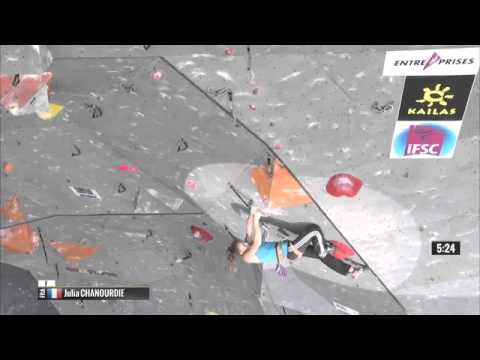 Julia Chanourdie IFSC Climbing World Cup Puurs 2015 lead final