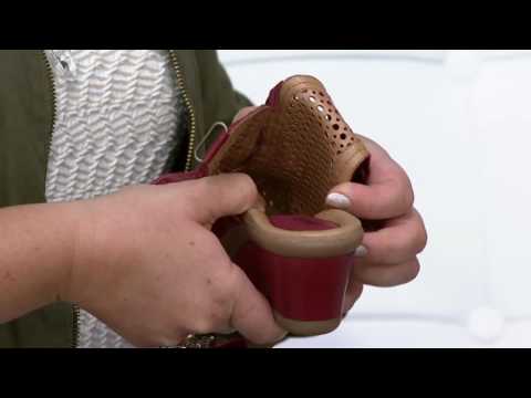 Earth Suede Wedges w/ Adjustable Backstrap Calla on QVC