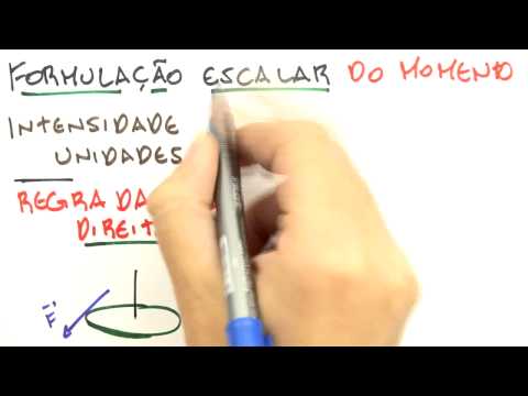 Me Salva! ESM02 - Momento de uma força: formulação escala e vetorial, regra da mão direita