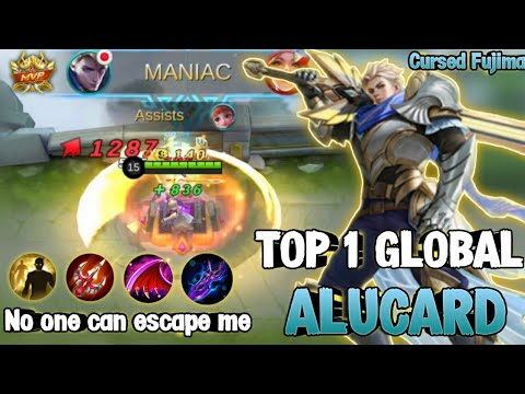 Alucard New Skin Lightborn Striker |Top 1 Alucard by Cursed Fujima| Maniac Gameplay | Mobile Legends