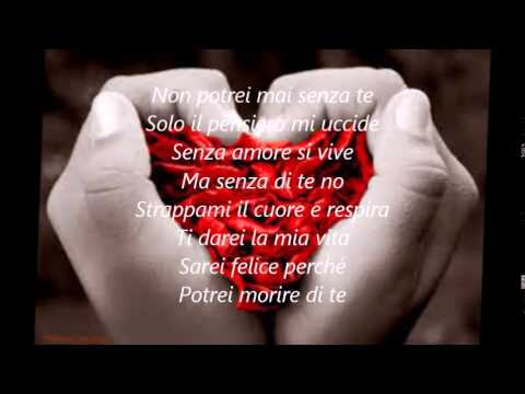 Potrei morire di te testo