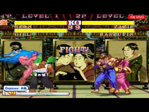 gameplay street fighter deluxe 2 - Sean y Gil