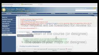 (Deprecated) Enrollment Exception Tutorial - Dropping a Class