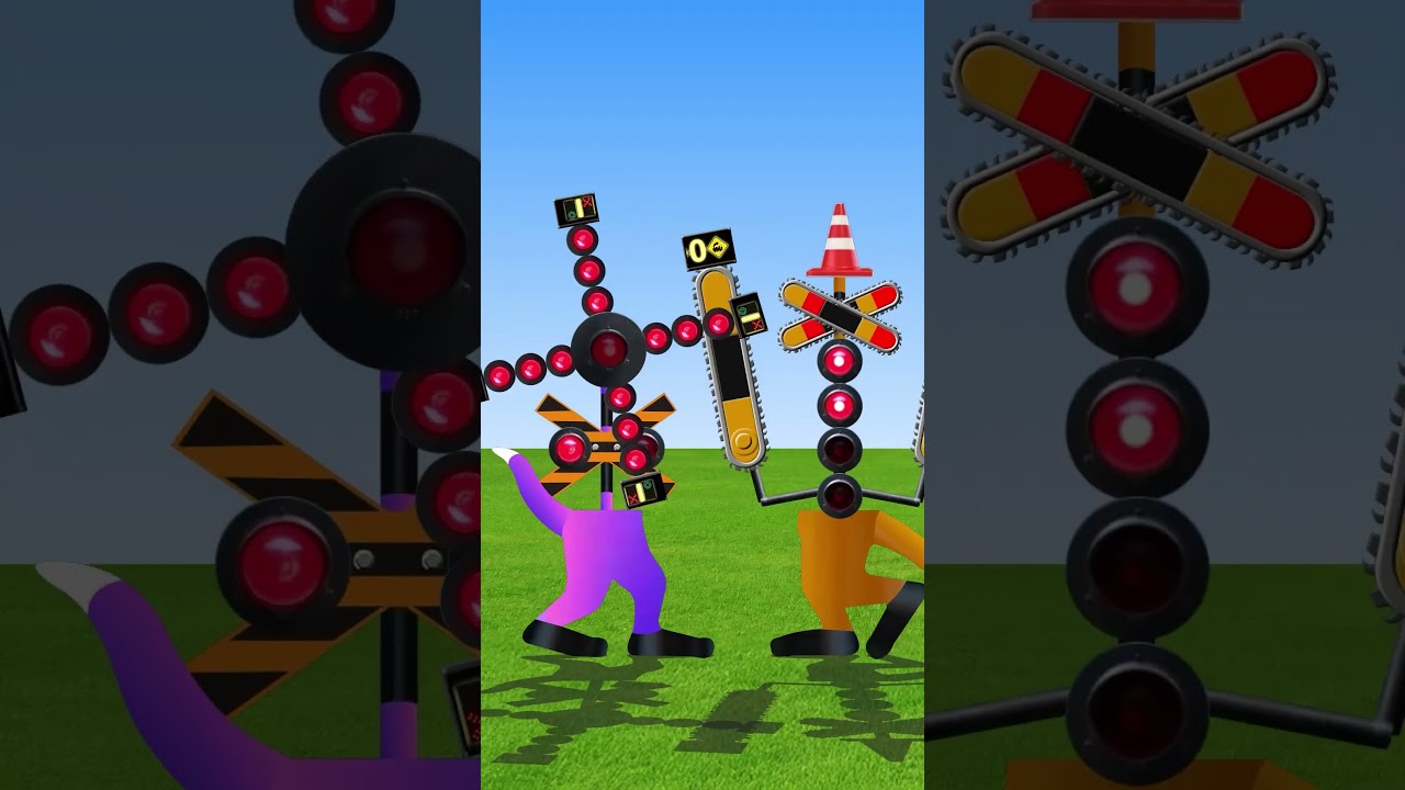 謎のリズムで吸収合体…進化する踏切カンカン#shorts