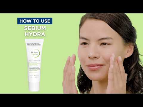 Bioderma Sebium Hydra Moisturising Compensating Creme Drėkinamasis kremas veidui, 40 ml video