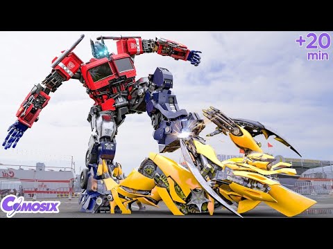 Transformers: El despertar de las bestias | Optimus Prime vs Bumblebee – Batalla final