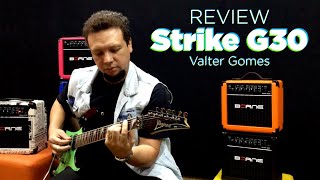 Video thumbnail for Review do amplificador para guitarras Strike G30 por Valter Gomes by Borne Amplificadores