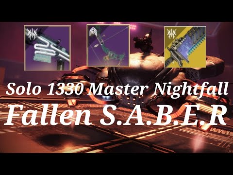 Solo 1330 Master Nightfall Fallen S.A.B.E.R (Platinum Rank) - Destiny2