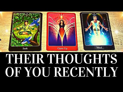 PICK A CARD 🥰🔮THEIR THOUGHTS OF YOU RECENTLY 🔮🥰 What Is On Their Mind? ❤️ Love Tarot Reading