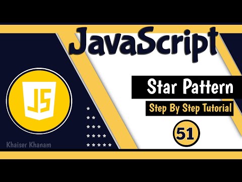Star Pattern Using Nested Loop Javascript Course Tutorial 51