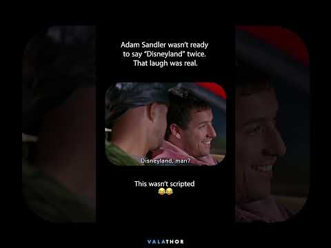 Adam Sandler Laughing for Real in This Scene