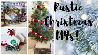 🎄🎄Rustic Christmas DIYs 🎄🎄 Easy Dollar Tree Christmas DIYs