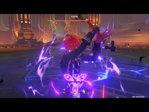 Genshin impact Diluc solo vs Childe