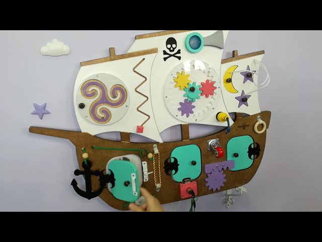 Видео Бизиборд Пиратский корабль