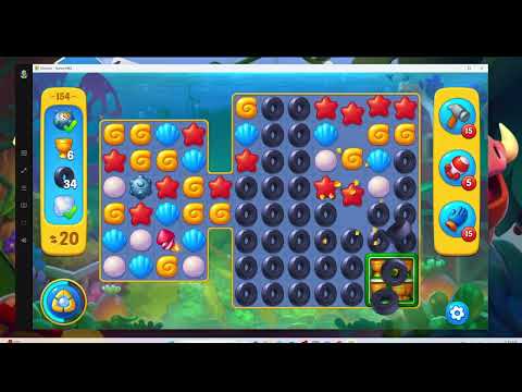 Fishdom Level 154 Farm Aquarium | Audio Talkthrough Walkthrough | Free to Play F2P Tips & Strategy