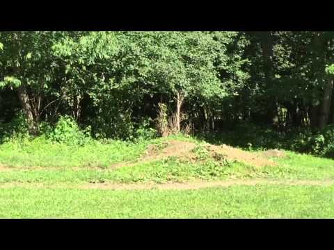 Riding again in my backyard