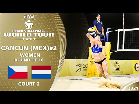 Hermannová/Slukova vs. Keizer/Meppelink - Full Match | 4* Cancun 2021 #2