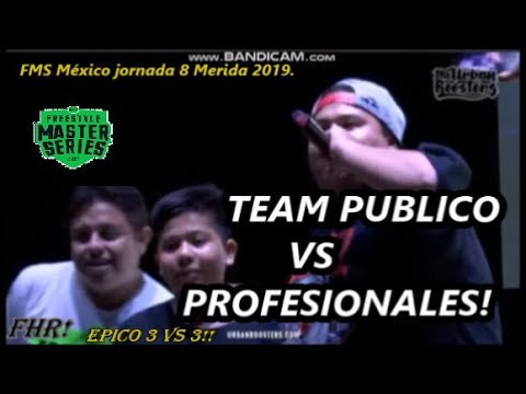 TEAM PUBLICO VS JONY BELTRAN, RAPDER Y MCKLOPEDIA (COMPLETO) FMS MÉXICO JORNADA 8.