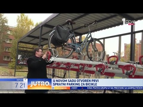 Ево где се налази једини спратни паркинг за бицикле (Б92/Прва, 28. 11. 2024.)