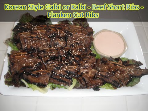 Korean Style BBQ Ribs Recipe { Galbi or Kalbi } | Beef...
