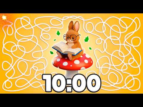 10 Minute [BUNNY] Timer 🐰📖 | Cozy Study Countdown!