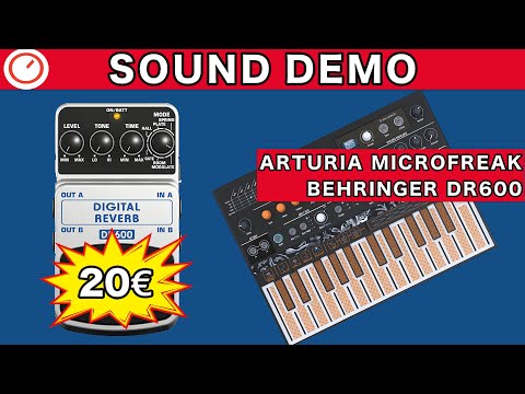 Пример использования педали эффектов Behringer DR600 с синтезатором