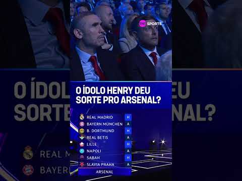 EM BUSCA DA ORELHUDA! 🏴󠁧󠁢󠁥󠁮󠁧󠁿O Arsenal conheceu seus adversários da Champions com pedreiras! #shorts