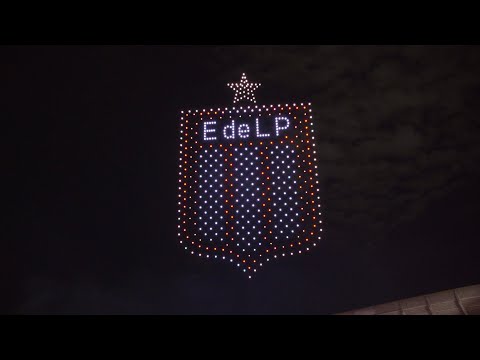 Show de 500 drones honra los 120 años de Estudiantes de La Plata