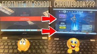 HOW TO PLAY FORTNITE ON A SCHOOL LAPTOP⁉️🤔✅