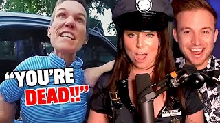 Karen Freaks Out At Officer Arresting Her In Her Garage