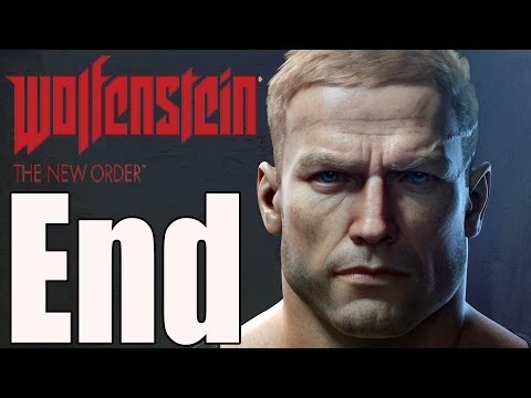 Wolfenstein: The New Order - General Deathshead Boss Fight (Ending) 