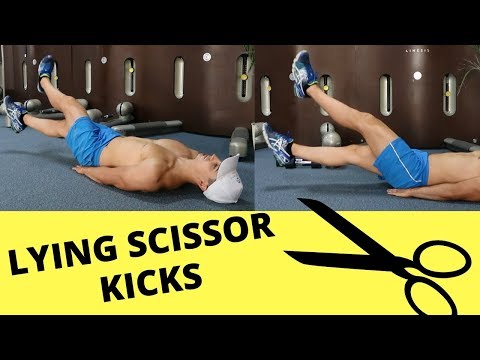 Lying scissor kicks for Men