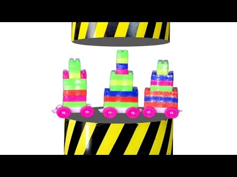 Toys Train VS 50 ton Hydraulic press | TOP BEST HYDRAULIC PRESS MOMENTS COMPILATION