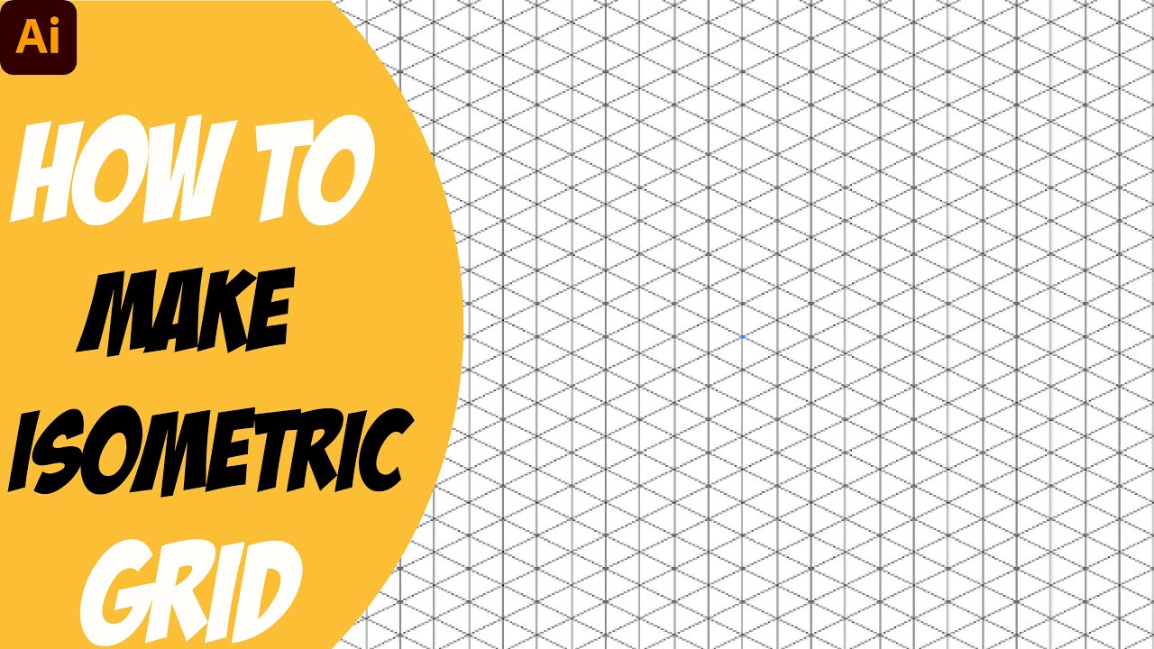 How to make Isometric Grid in Illustrator? | Tesh Mastery | Adobe Illustrator